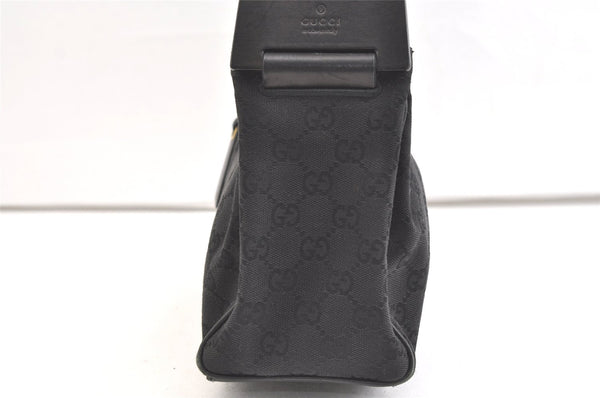 Authentic GUCCI Shoulder Hand Bag Purse GG Canvas Leather 92699 Black 1988K