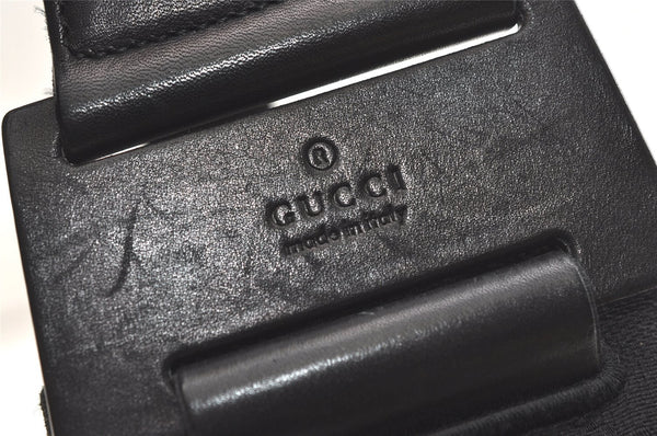 Authentic GUCCI Shoulder Hand Bag Purse GG Canvas Leather 92699 Black 1988K