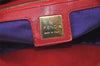 Authentic FENDI Mamma Baguette Shoulder Hand Bag Purse Suede Leather Red 1990J