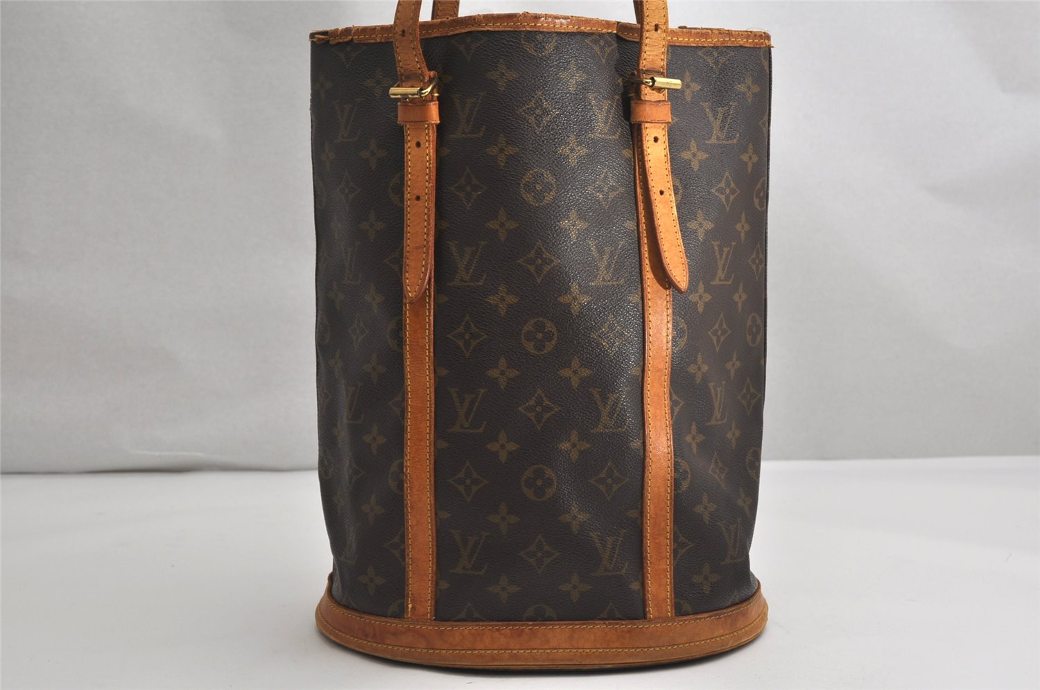 Authentic Louis Vuitton Monogram Bucket GM Shoulder Tote Bag M42236 LV 1990K