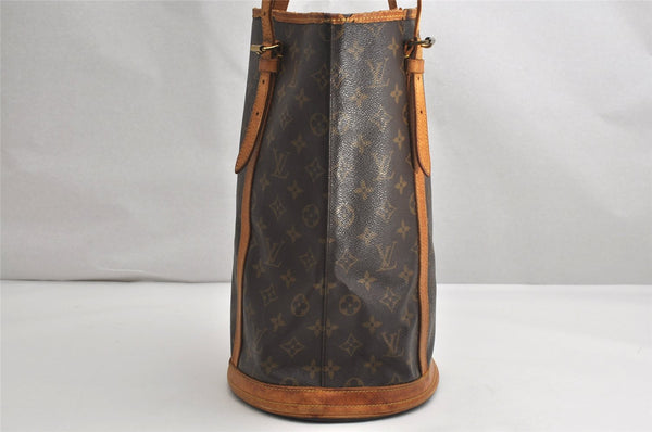 Authentic Louis Vuitton Monogram Bucket GM Shoulder Tote Bag M42236 LV 1990K