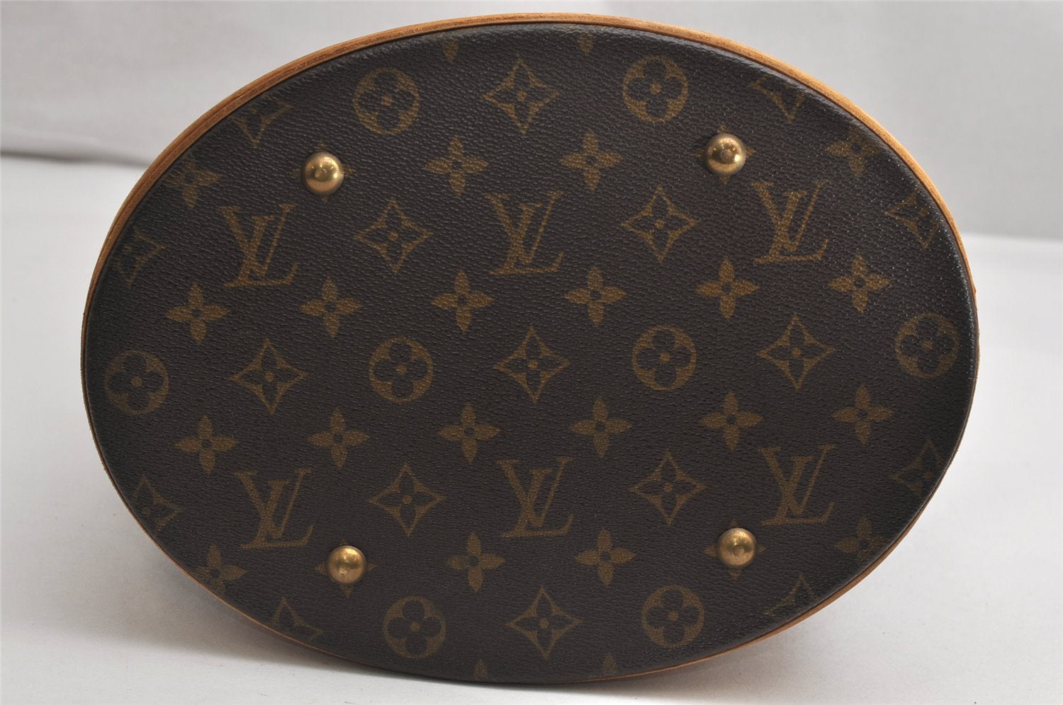 Authentic Louis Vuitton Monogram Bucket GM Shoulder Tote Bag M42236 LV 1990K