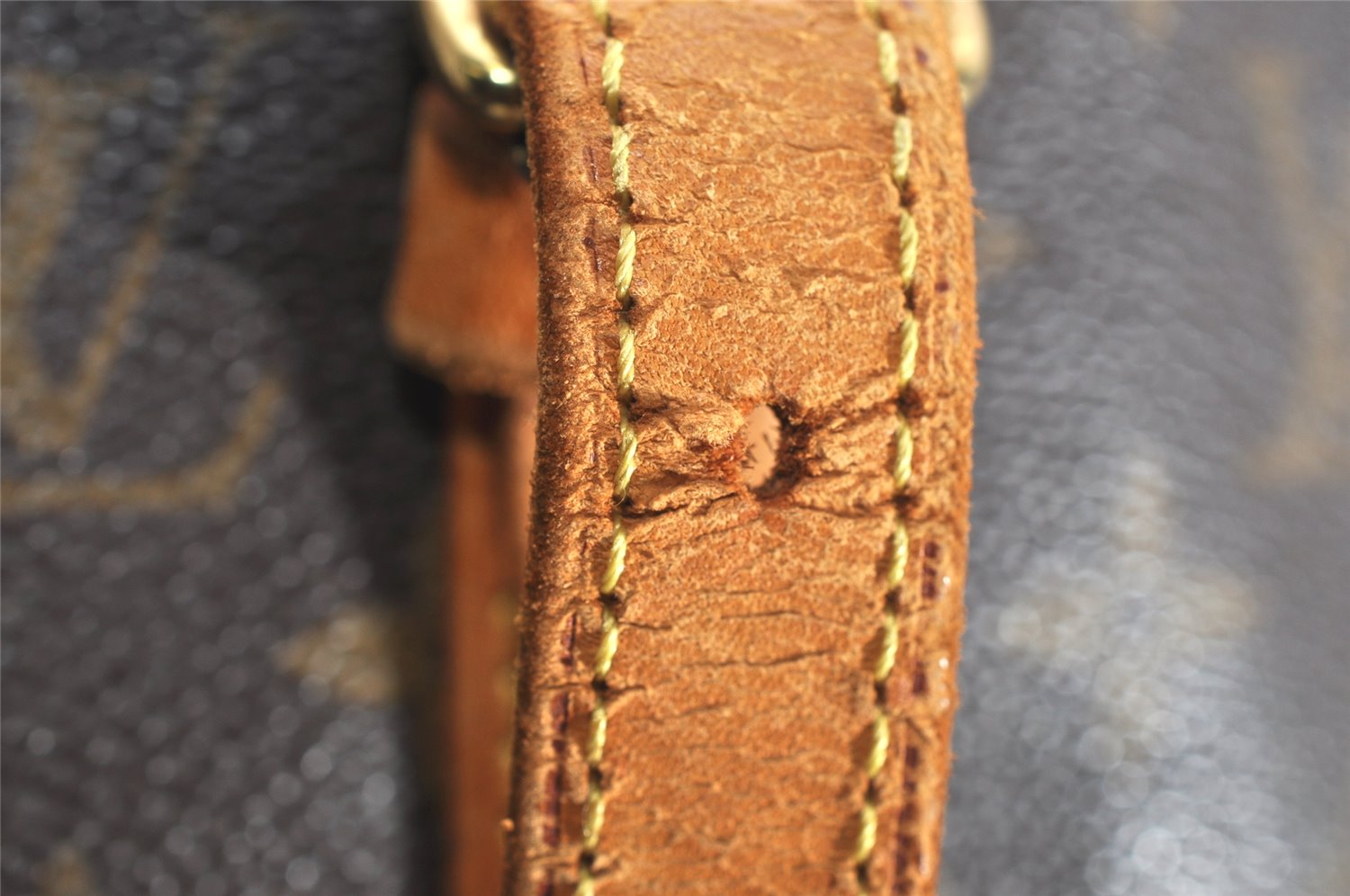 Authentic Louis Vuitton Monogram Bucket GM Shoulder Tote Bag M42236 LV 1990K