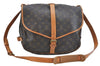 Authentic Louis Vuitton Monogram Saumur 35 Shoulder Cross Bag M42254 LV 1991J