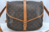 Authentic Louis Vuitton Monogram Saumur 35 Shoulder Cross Bag M42254 LV 1991J
