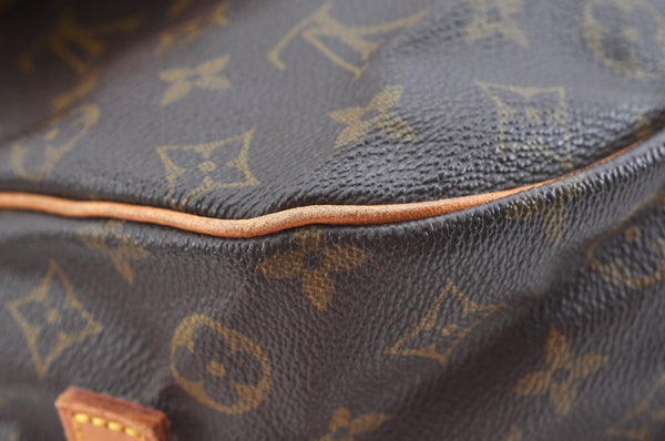 Authentic Louis Vuitton Monogram Saumur 35 Shoulder Cross Bag M42254 LV 1991J