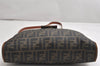 Authentic FENDI Zucca Shoulder Cross Body Bag Purse PVC Leather Brown 1991K