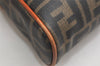 Authentic FENDI Zucca Shoulder Cross Body Bag Purse PVC Leather Brown 1991K