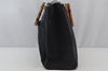 Authentic GUCCI Bamboo 2Way Shoulder Hand Bag Suede Leather Navy 1992J