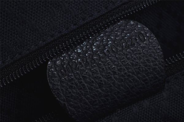 Authentic GUCCI Bamboo 2Way Shoulder Hand Bag Suede Leather Navy 1992J