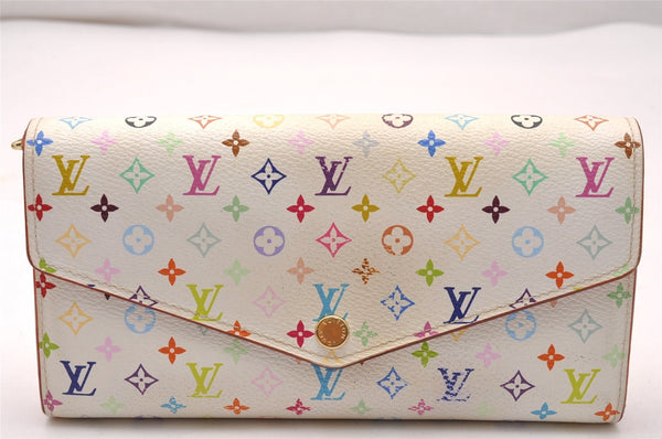 Auth Louis Vuitton Monogram Multicolor Portefeuille Sarah Wallet M60667 LV 1993J