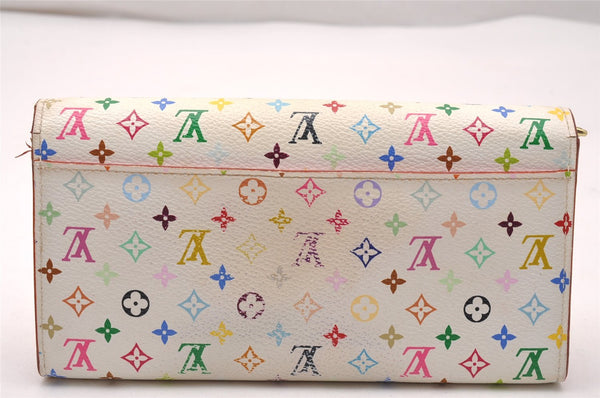 Auth Louis Vuitton Monogram Multicolor Portefeuille Sarah Wallet M60667 LV 1993J