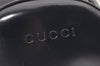 Authentic GUCCI Bamboo Shoulder Cross Bag Enamel Navy Blue Junk 1993K