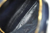 Authentic GUCCI Bamboo Shoulder Cross Bag Enamel Navy Blue Junk 1993K