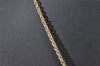 Authentic Christian Dior Gold Tone Chain Pendant Necklace CD 1995J