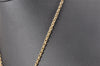 Authentic Christian Dior Gold Tone Chain Pendant Necklace CD 1995J