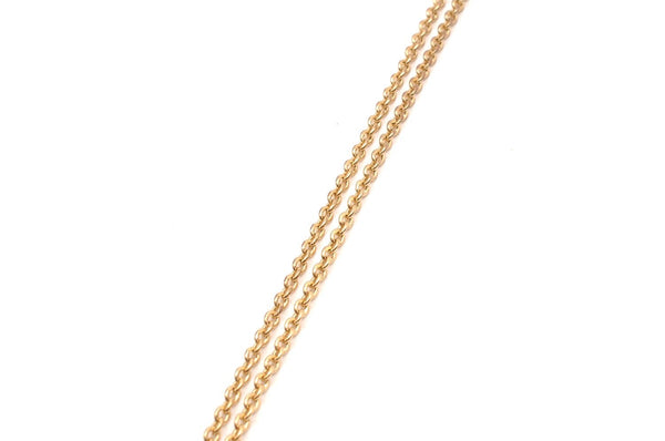 Authentic Christian Dior Gold Tone Chain Pendant Necklace CD 1995J