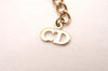 Authentic Christian Dior Gold Tone Chain Pendant Necklace CD 1995J