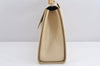 Authentic Burberrys Leather 2Way Shoulder Hand Bag Purse Cream White 1996K
