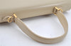 Authentic Burberrys Leather 2Way Shoulder Hand Bag Purse Cream White 1996K