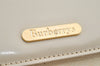 Authentic Burberrys Leather 2Way Shoulder Hand Bag Purse Cream White 1996K