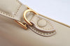 Authentic Burberrys Leather 2Way Shoulder Hand Bag Purse Cream White 1996K