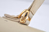 Authentic Burberrys Leather 2Way Shoulder Hand Bag Purse Cream White 1996K