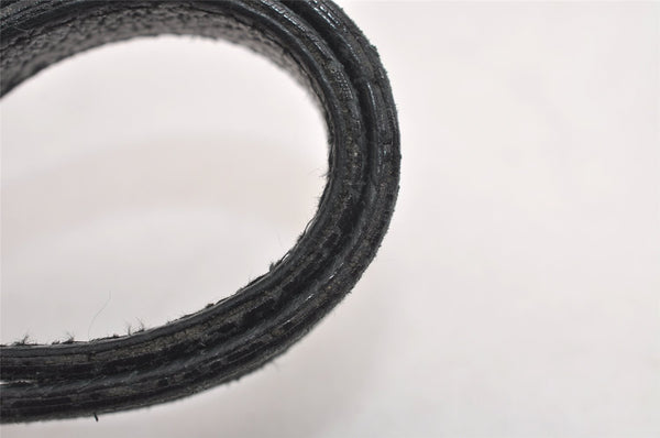 Authentic GUCCI Eclipse Hand Tote Bag Purse GG Canvas Leather 120844 Black 1997J