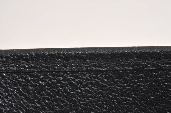 Authentic GUCCI Eclipse Hand Tote Bag Purse GG Canvas Leather 120844 Black 1997J