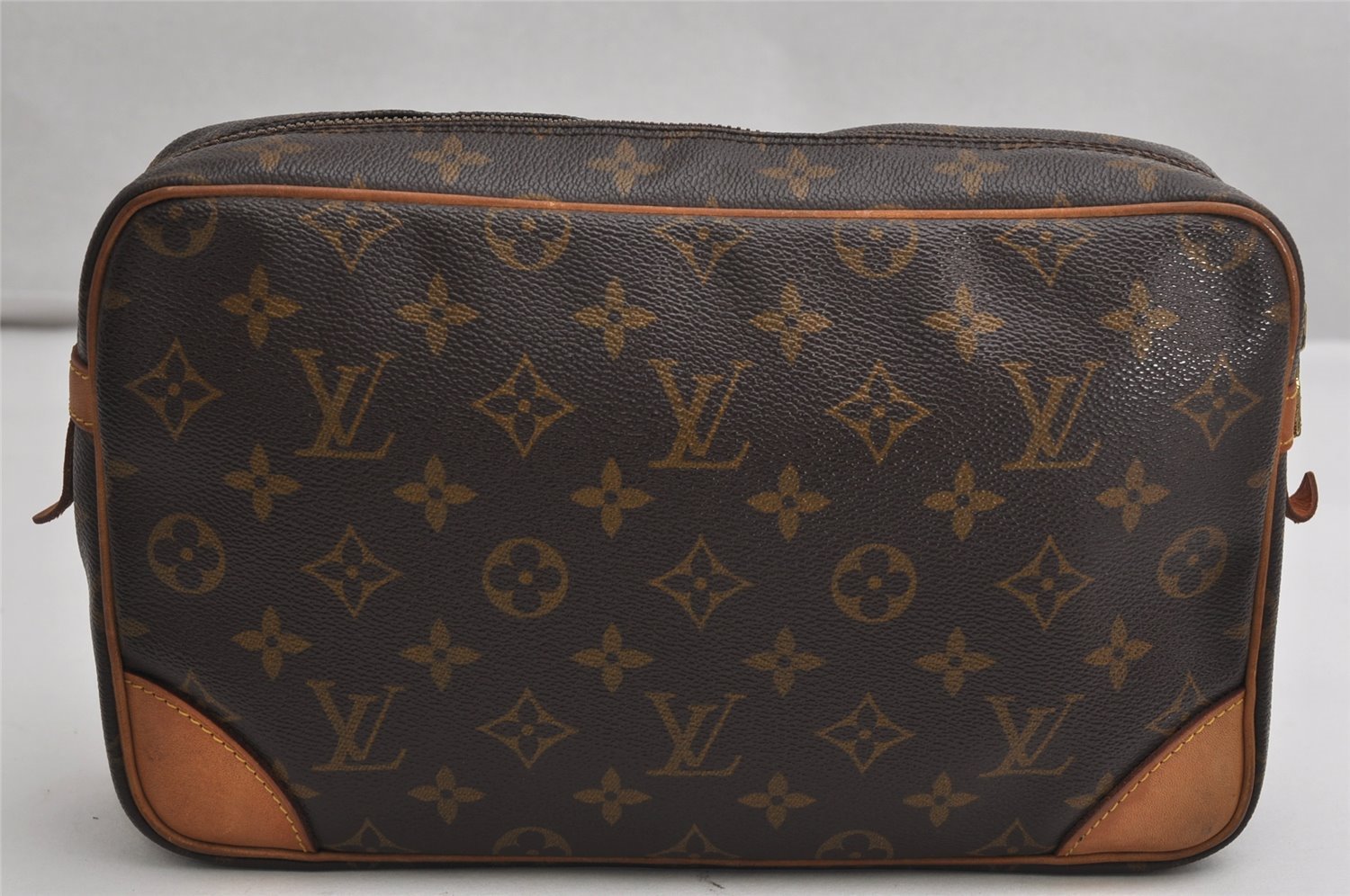 Authentic Louis Vuitton Monogram Compiegne 28 Clutch Hand Bag M51845 LV 1997K