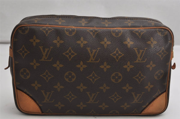 Authentic Louis Vuitton Monogram Compiegne 28 Clutch Hand Bag M51845 LV 1997K