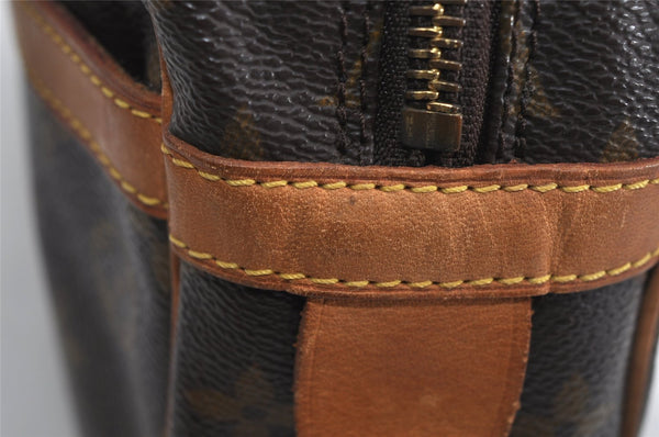 Authentic Louis Vuitton Monogram Compiegne 28 Clutch Hand Bag M51845 LV 1997K