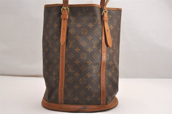 Authentic Louis Vuitton Monogram Bucket GM Shoulder Tote Bag M42236 Junk 1999J