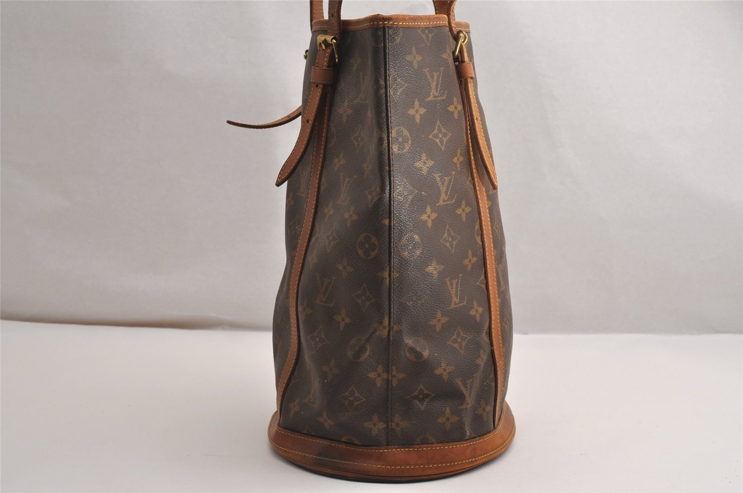 Authentic Louis Vuitton Monogram Bucket GM Shoulder Tote Bag M42236 Junk 1999J