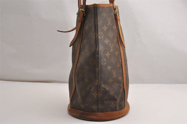 Authentic Louis Vuitton Monogram Bucket GM Shoulder Tote Bag M42236 Junk 1999J