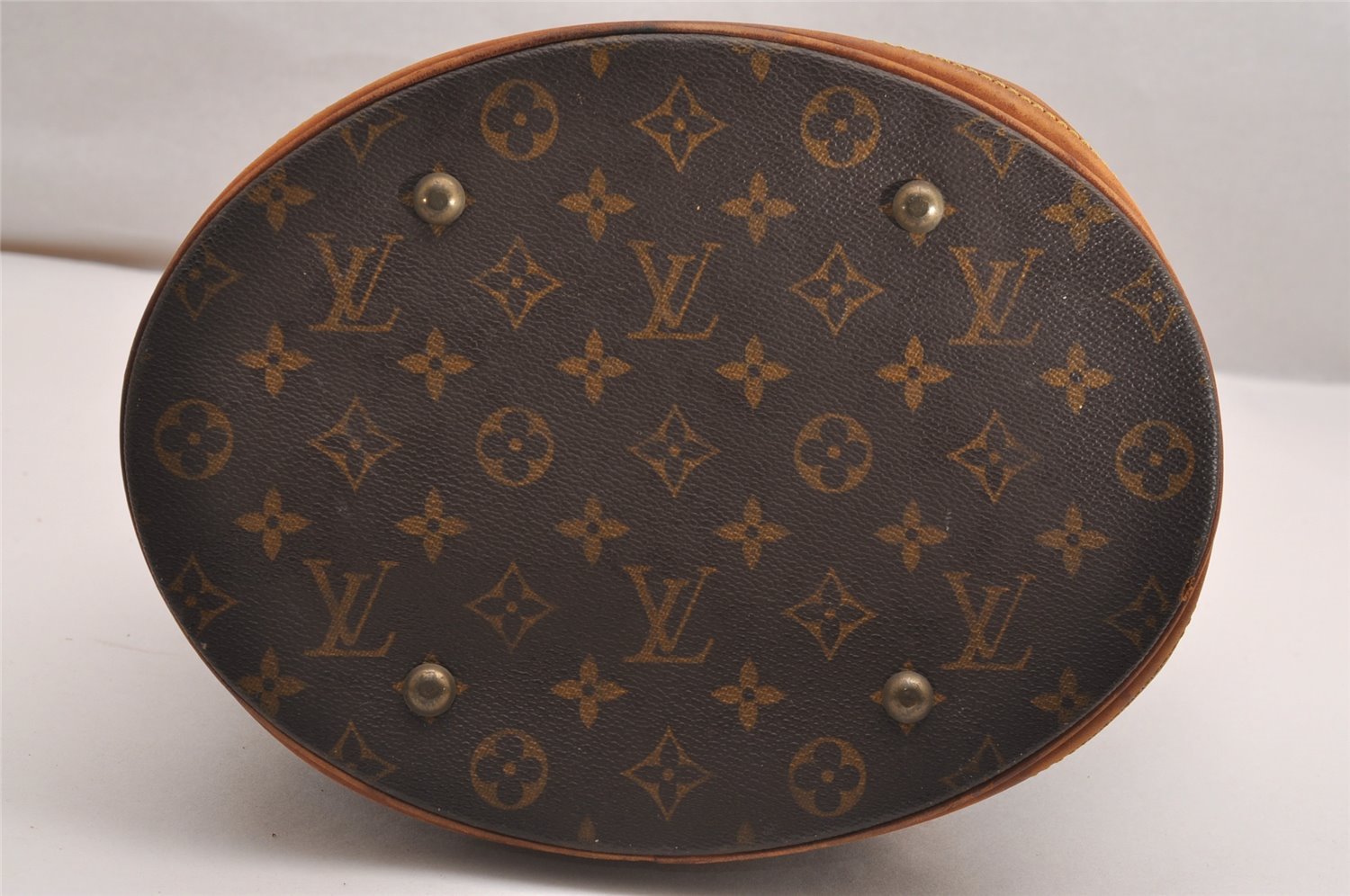 Authentic Louis Vuitton Monogram Bucket GM Shoulder Tote Bag M42236 Junk 1999J
