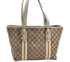 Authentic GUCCI Sherry Line Tote Bag GG Canvas Leather 137396 Brown 2000H
