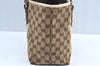 Authentic GUCCI Sherry Line Tote Bag GG Canvas Leather 137396 Brown 2000H