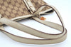 Authentic GUCCI Sherry Line Tote Bag GG Canvas Leather 137396 Brown 2000H