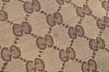 Authentic GUCCI Sherry Line Tote Bag GG Canvas Leather 137396 Brown 2000H