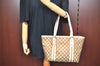 Authentic GUCCI Sherry Line Tote Bag GG Canvas Leather 137396 Brown 2000H