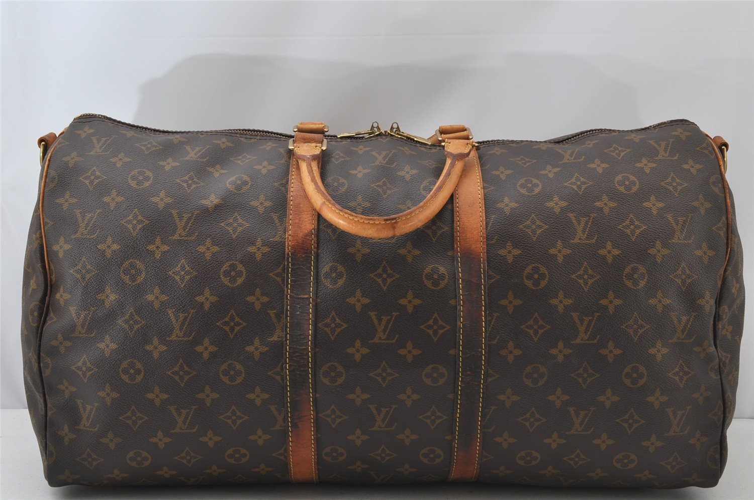 Authentic Louis Vuitton Monogram Keepall Bandouliere 55 M41414 Boston Bag 2000J