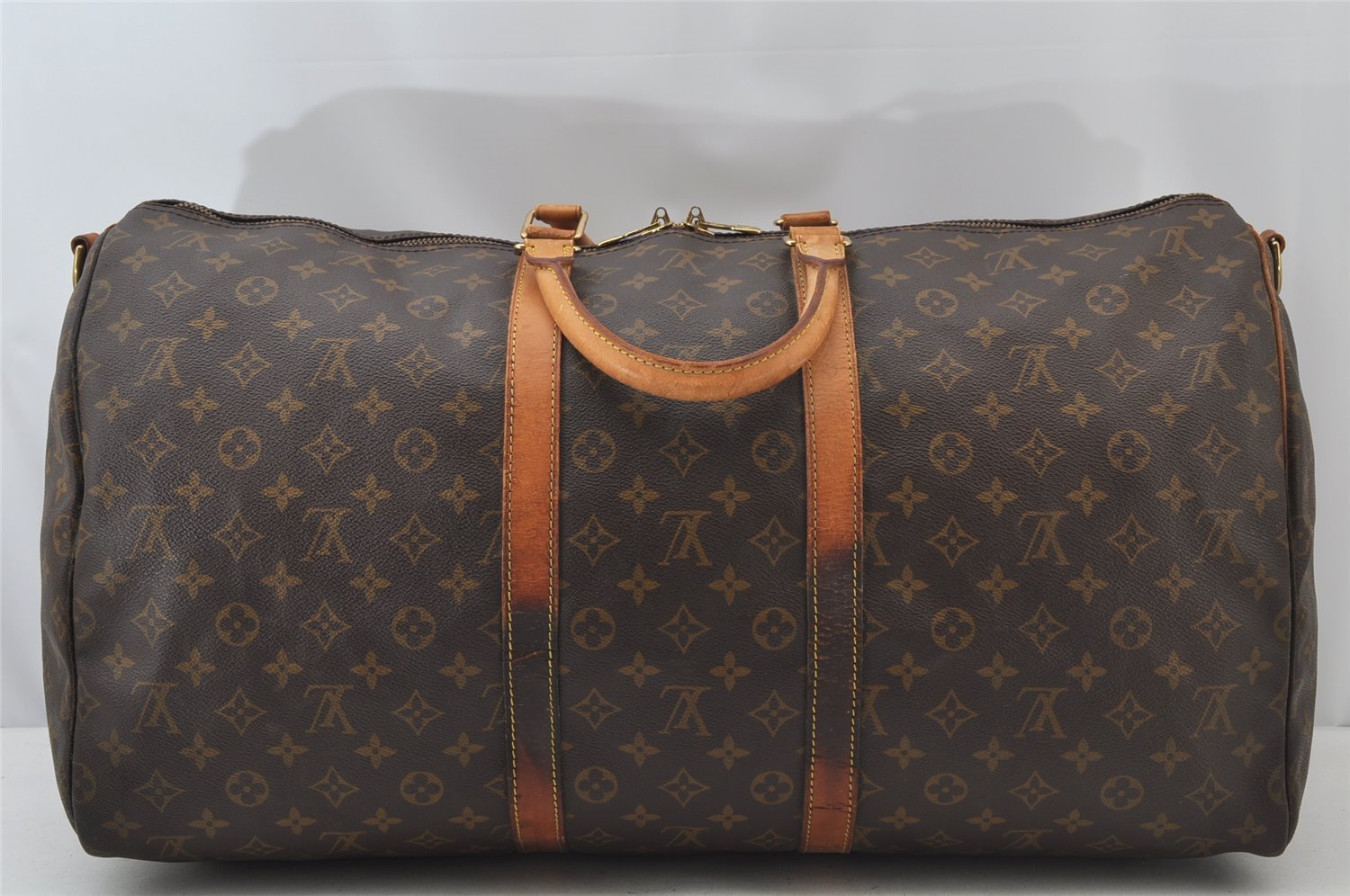 Authentic Louis Vuitton Monogram Keepall Bandouliere 55 M41414 Boston Bag 2000J