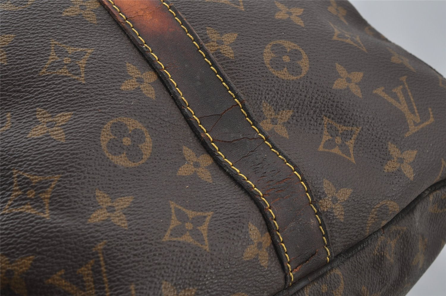 Authentic Louis Vuitton Monogram Keepall Bandouliere 55 M41414 Boston Bag 2000J