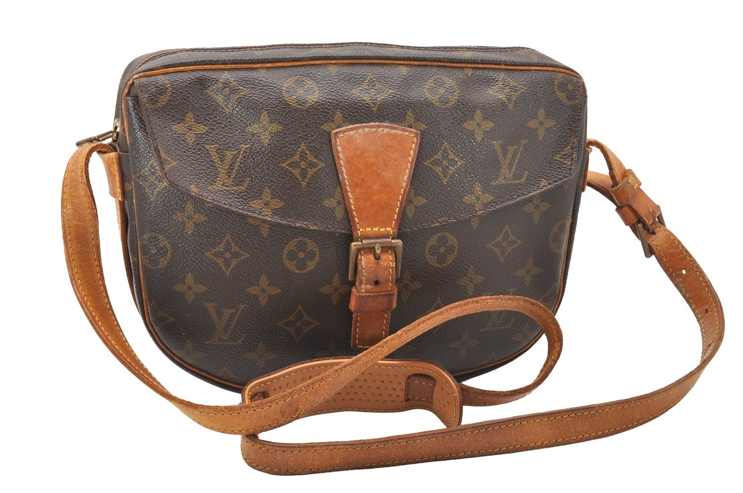 Authentic Louis Vuitton Monogram Jeune Fille MM M51226 Shoulder Cross Bag 2001J