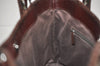 Authentic GUCCI Vintage Shoulder Tote Bag GG Canvas Leather 113015 Brown 2001K