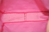 Authentic FENDI Vintage Zucchino Hand Tote Bag Purse Canvas Leather Pink 2002K