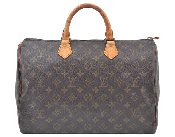 Authentic Louis Vuitton Monogram Speedy 35 Hand Boston Bag M41524 LV 2003I