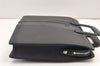 Authentic Burberrys Vintage Leather Business BriefCase Hand Bag Black 2003K