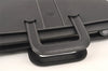 Authentic Burberrys Vintage Leather Business BriefCase Hand Bag Black 2003K